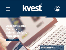 Tablet Screenshot of kvest.com